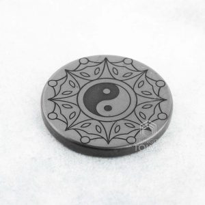 shungite plate yin yang 3cm