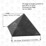 shungite pyramid unpolished 3.15