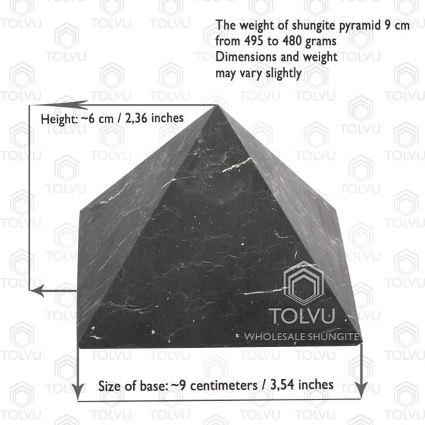 shungite pyramid unpolished 3.54