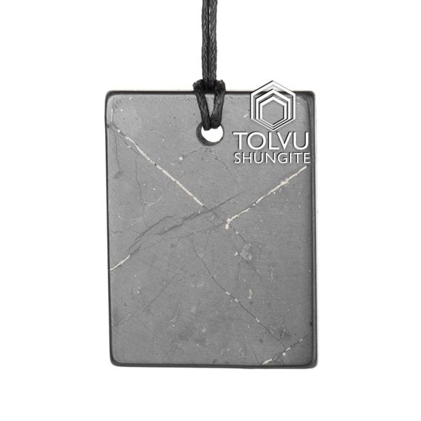 shungite rectangular necklace