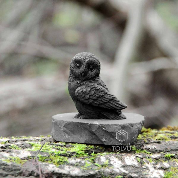 shungite figurine owl