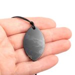 shungite pendant authentic petal