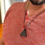 triangle necklace for man