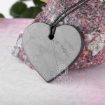 shungite heart pendant for emf protection