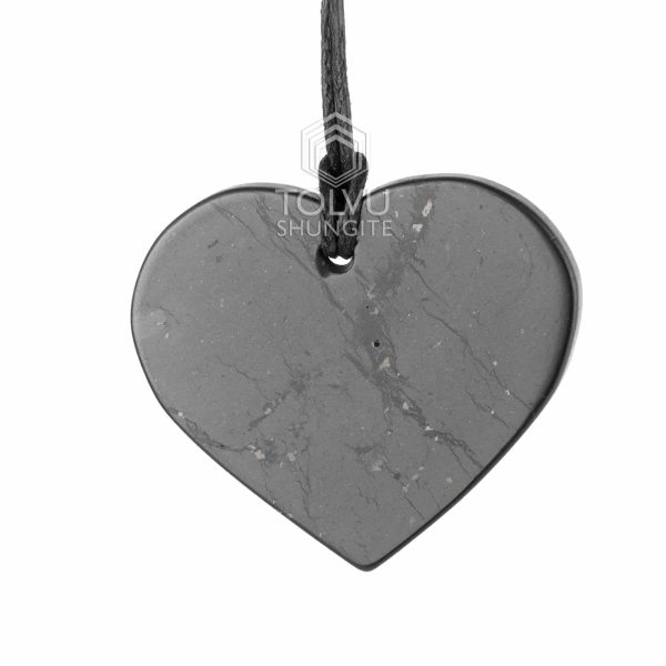 shungite heart pendant for protection