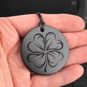 shungite pendant four leaf clover 45мм