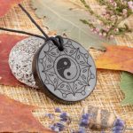 shungite necklace Yin Yang 35мм