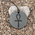 Shungite pendant ankh cross