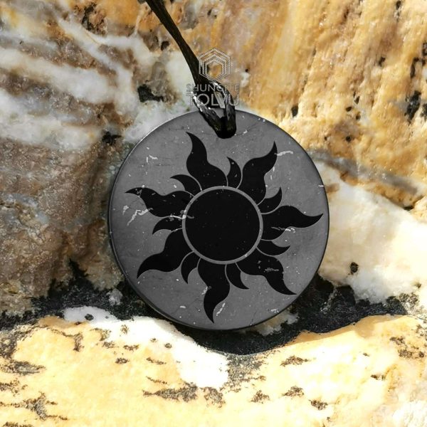 Shungite Sun pendant