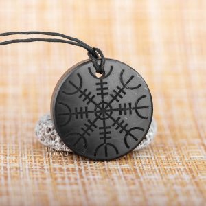 Shungite pendant Helm of Awe