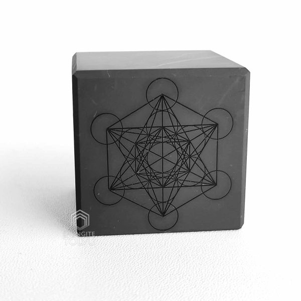 Shungite Metatron Cube engraved