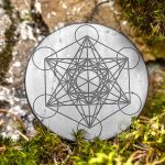 large shungite plate Metatron 7.3 cm