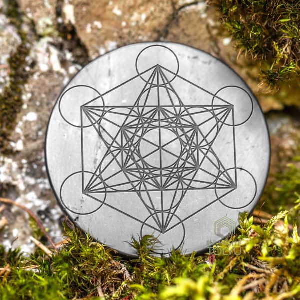 large shungite plate Metatron 7.3 cm