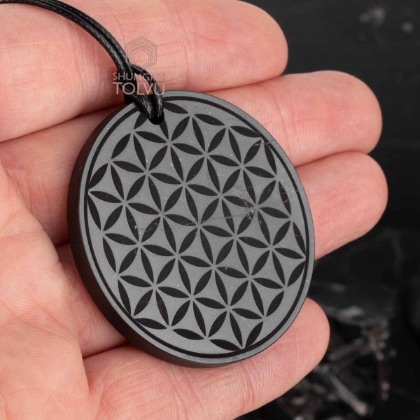 Flower of Life Shungite pendant 45mm