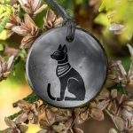 Shungite pendant Bastet ancient egypt