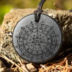 Shungite magic amulet pendant