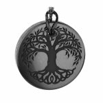 Large Tree of Life in Celts style pendant of shungite