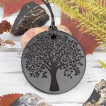 Shungite pendant Tree of Life large