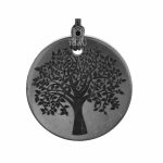 Small Tree of Life pendant of shungite 3.5cm