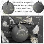 quartz and pyrite in shungite stone