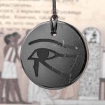 Shungite pendant Eye of Horus large