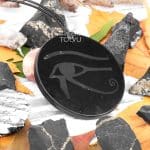 Shungite pendant Eye of Horus large size 4.5 cm or 1.77 in