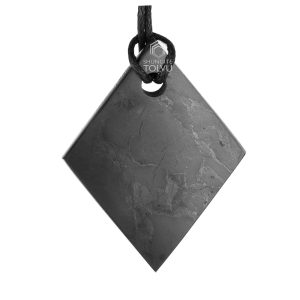 natural Shungite rhombus pendant