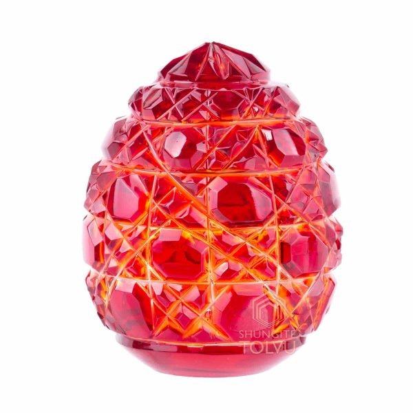 crystal egg paperweight