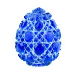 glass paperweight egg of large size