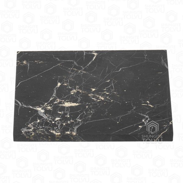 shungite tile rectangular 10 x 15 cm