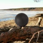 Shungite sphere unpolished 30 mm