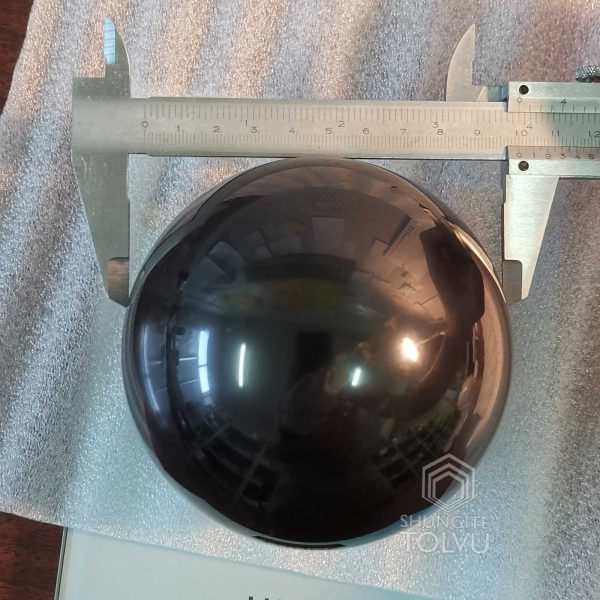 shungite sphere large size 10 cm | 4 in