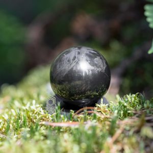 Shungite sphere polished small