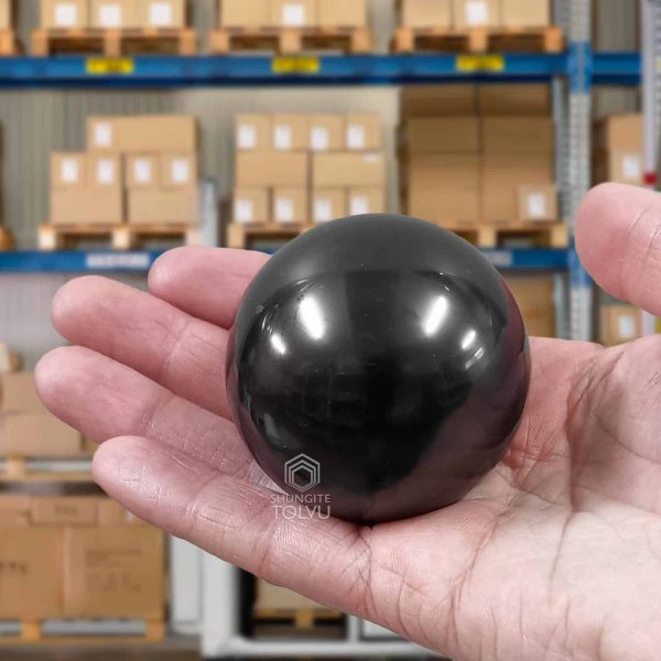 shungite sphere 50 mm or 1.97 in