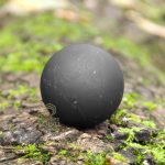 Shungite sphere unpolished