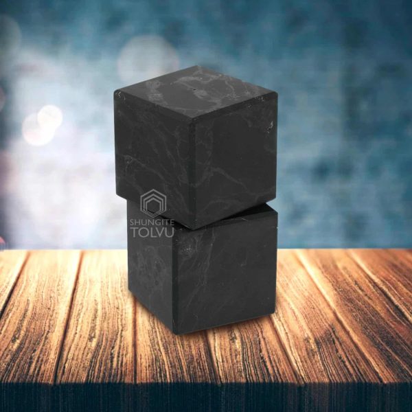 shungite cube small size 3 cm 30 mm