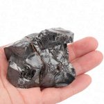 real noble elite shungite stone silver color