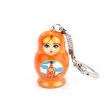 Matryoshka Keychain orange