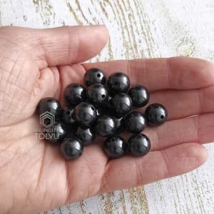 shungite bead 0.47 in