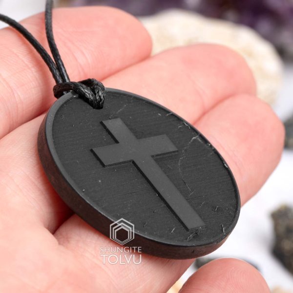 Men's Cross Pendant carved