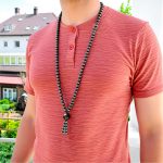men’s mala necklace with black beads