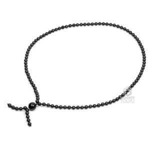 mala necklace with 108 black shungite beads
